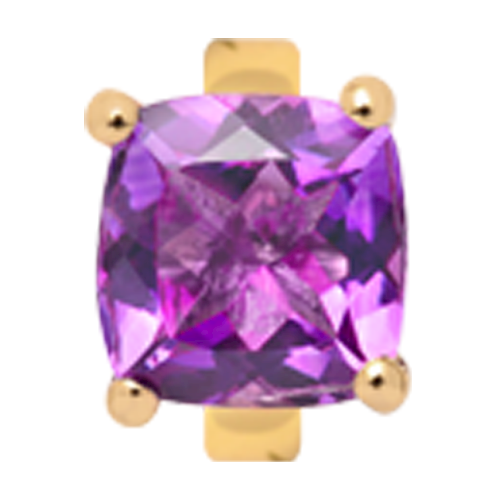 Image of Christina Collect Amethyst forgyldt charm